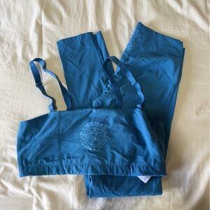 Gymshark Blue Leggings and Sports Bra Set